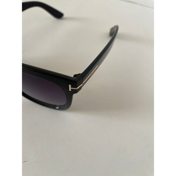 Tom Ford TF5179-F Unisex Black Acetate Sunglasses with Silver Detail - Picture 2 of 9